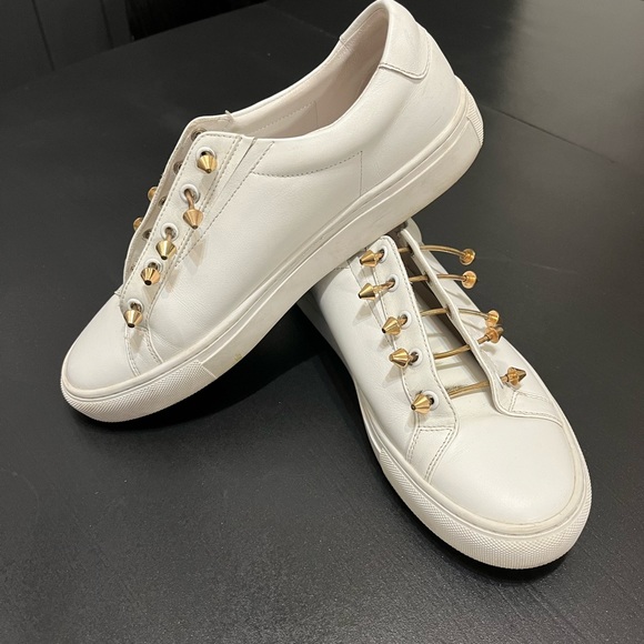 Funky Mi/Mai slip-on Sneakers. Sz 40. Fit my 8.5 foot. Soft leather inside/out - Picture 2 of 5